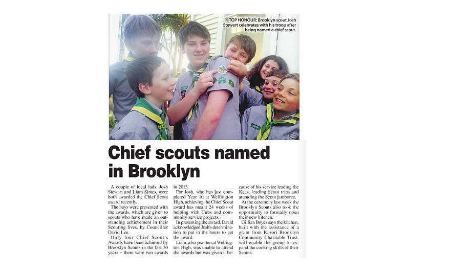 Scout_Award_Article_Cook_Strait_News